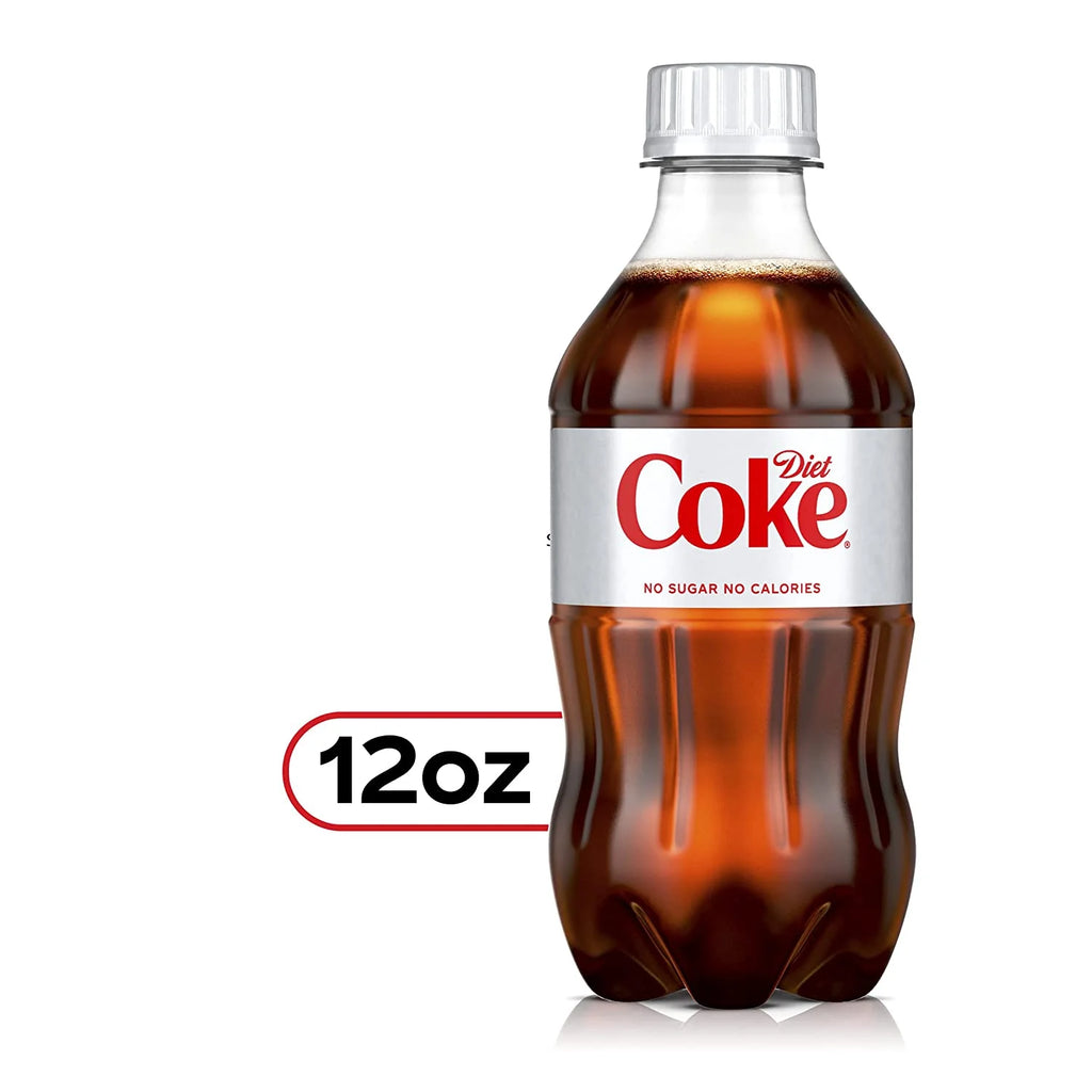 12 Fl Oz 8 Pack Bottles Diet Coca-Cola Soda Pop R47390