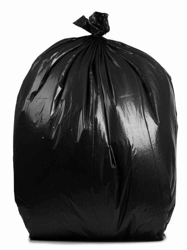 Black 50-60 Gallon 6 Mil Garbage Bags C144