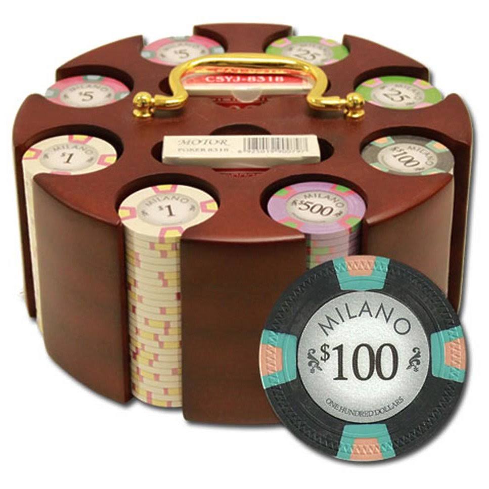 200ct Gaming Chip Set in Carousel Case S57240