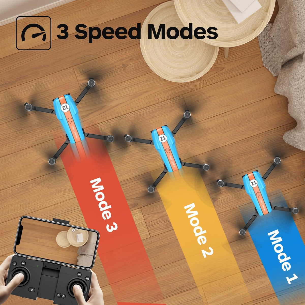 Drone with 4K Camera, Foldable, Less than 249g, 26 Mins Flight Time, Brushless Motor, Altitude Hold, 2 Batteries W454180