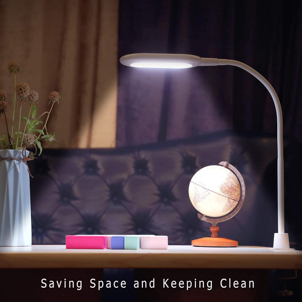 LED Desk Clamp Lamp 700 Lumen 10W Dimmable White E119