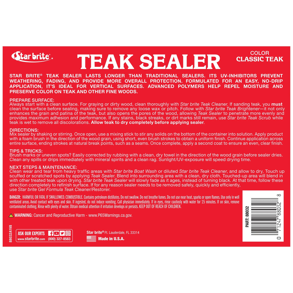 32 OZ Teak Sealer F89254