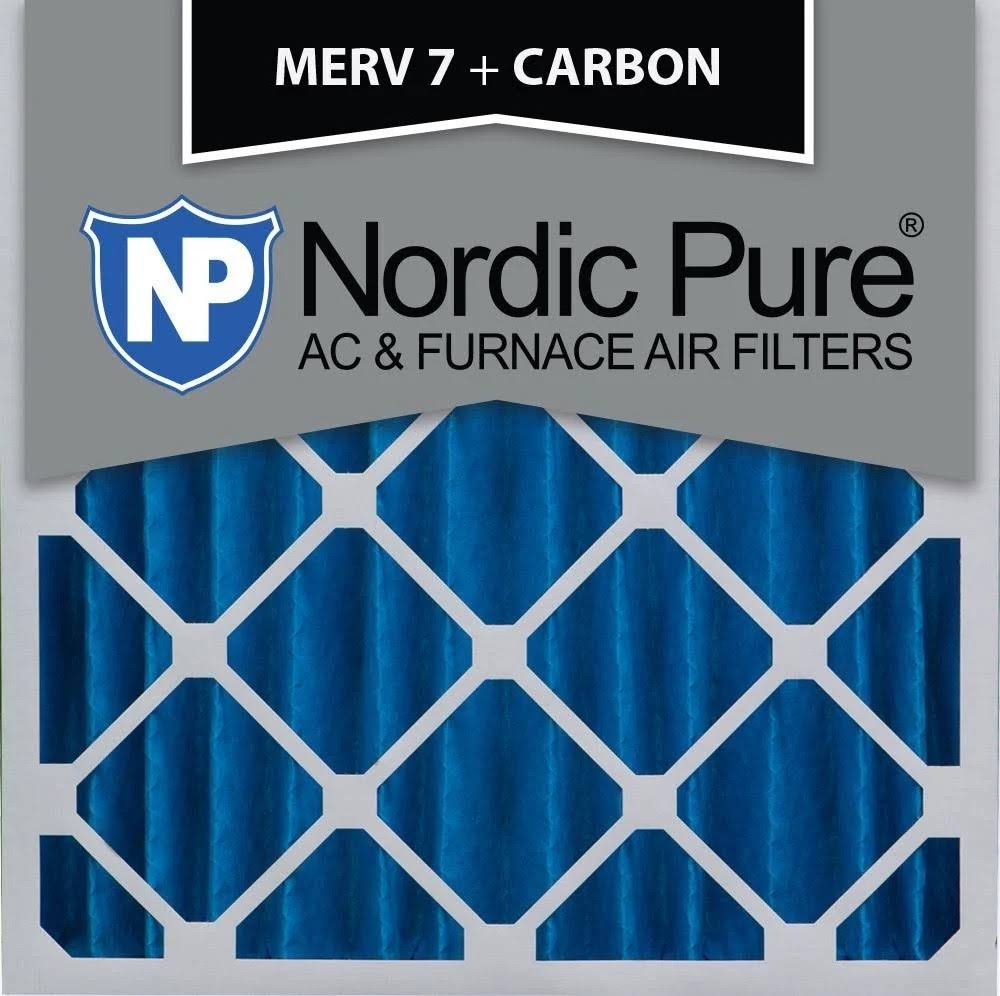 20x20x4 Pleated Air Filters MERV 7 Carbon Qty 6 N206255