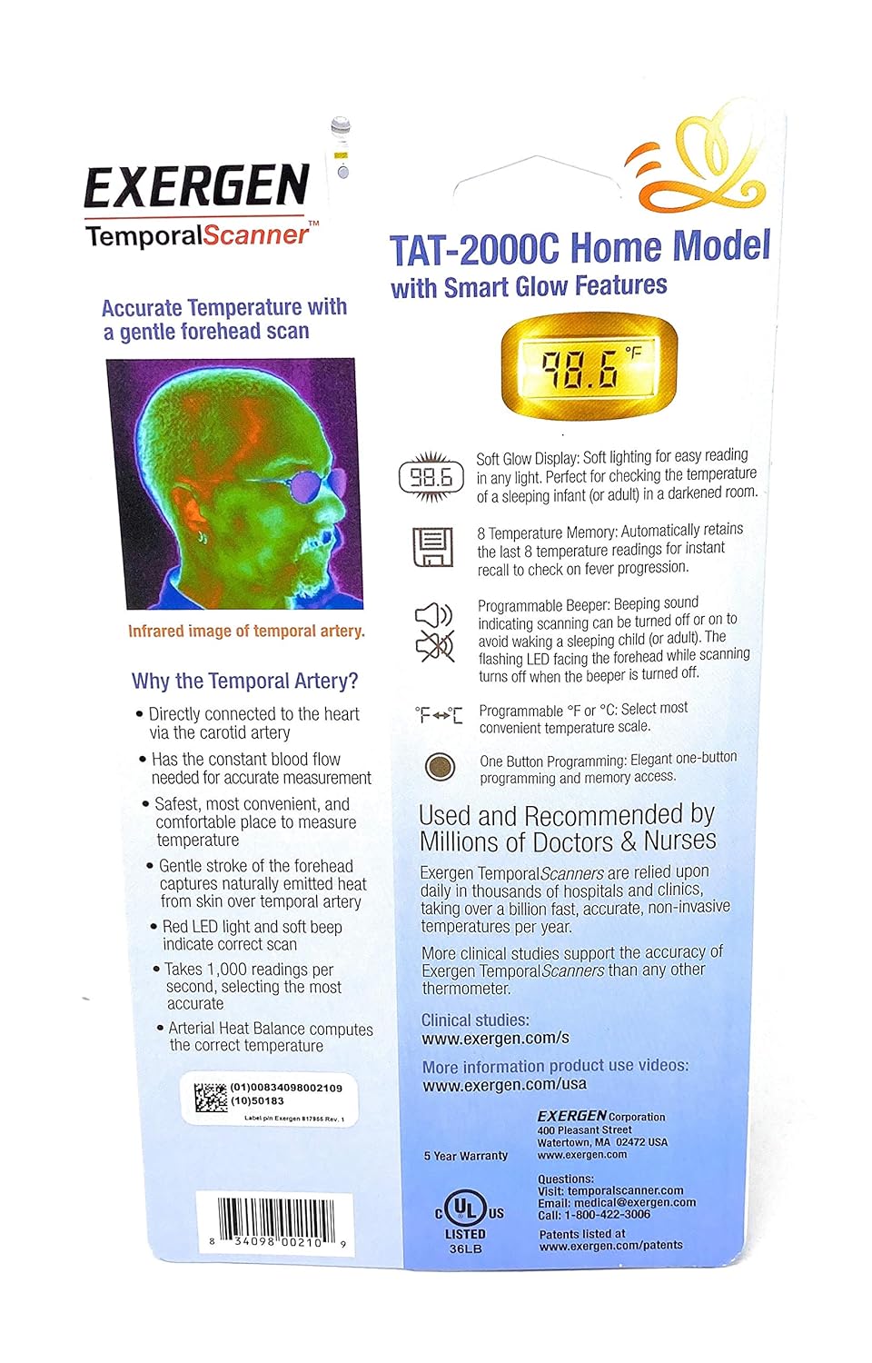 Temporal Artery Thermometer E104