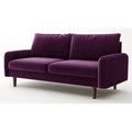 70" Upholstered Velvet Sofa in Purple Z638534