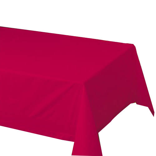 Red Tissue Polylined Table Covers 25/Carton J622