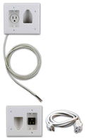 Flat Panel TV Cable Organizer Kit with Power Solution Z50014