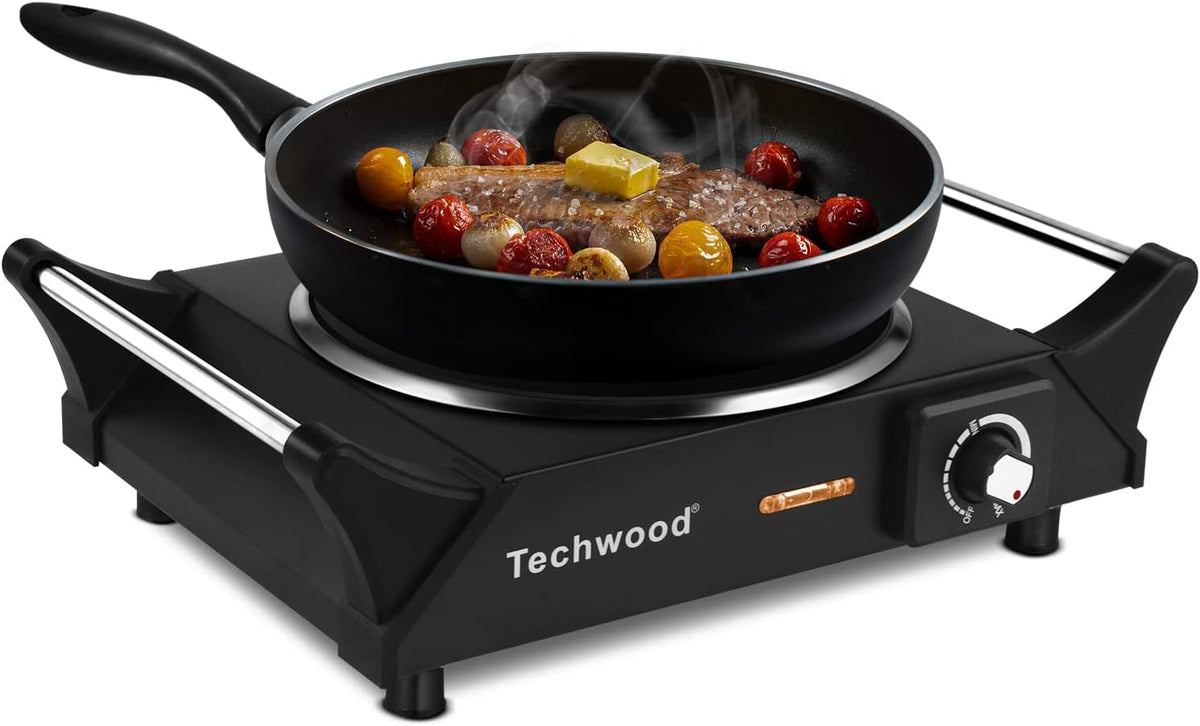 Portable Electric Hot Plate 1200W Single Burner O522748