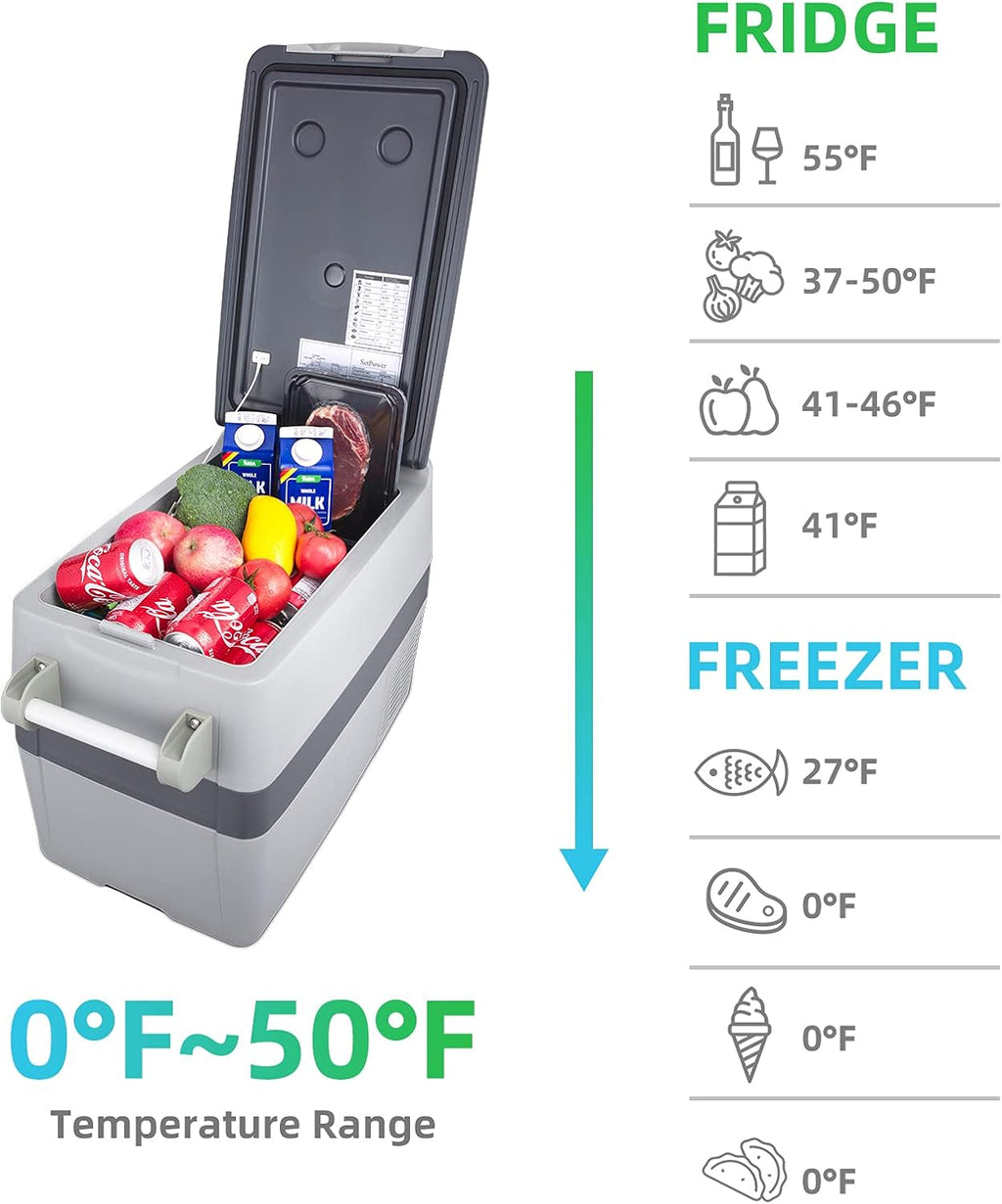 42 Quarts Portable Freezer Fridge, 12 volt Refrigerator A1086