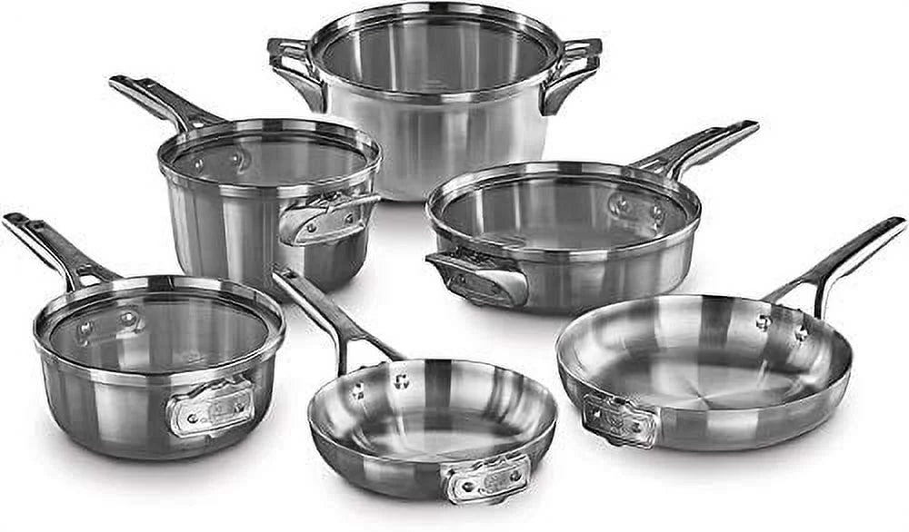 10-Piece Stainless Steel Cookware Set H137594