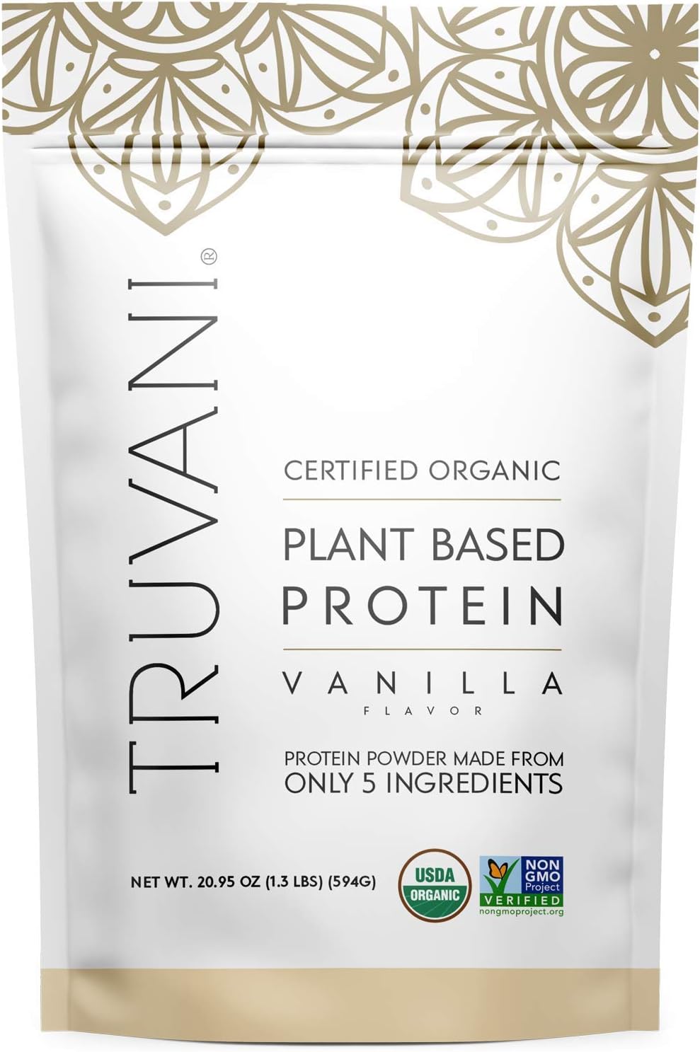 Vanilla Plant Based Protein Powder, 20.9 oz Pack of 2 V19087