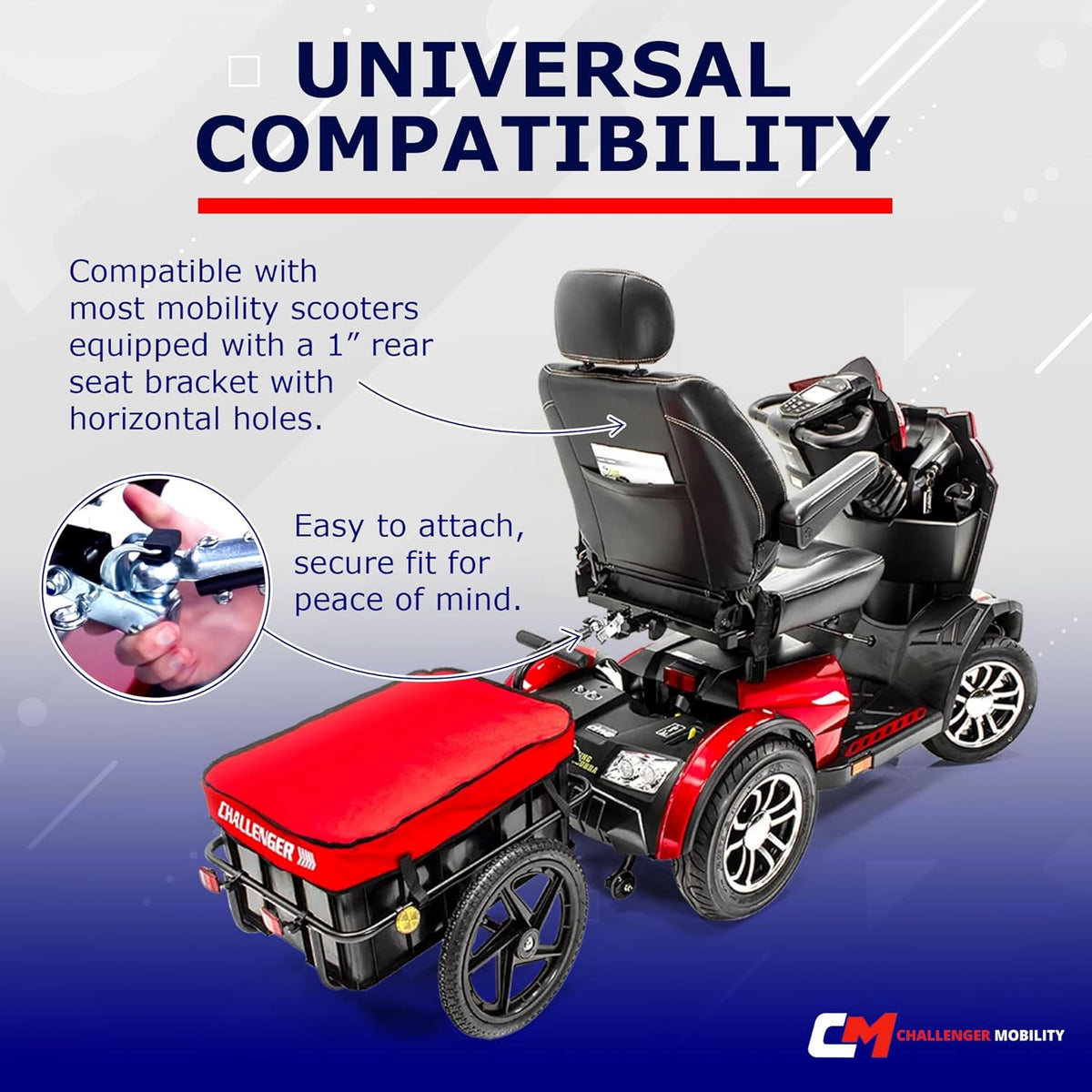 Heavy Duty Scooter Trailer with Large Tires K114388