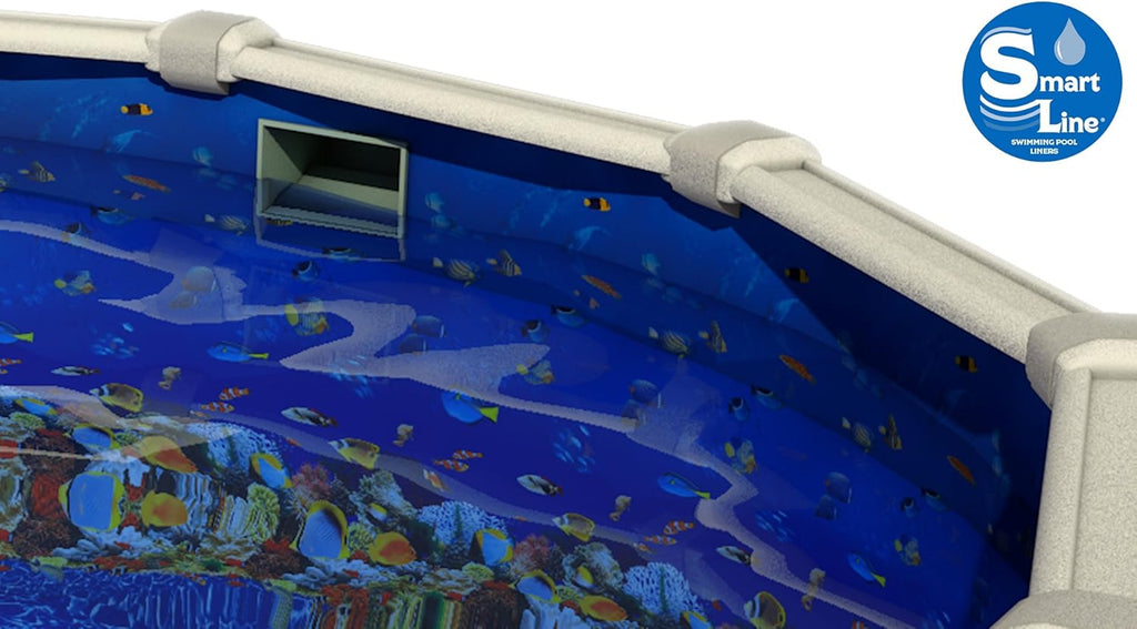 15-Foot-by-30-Foot Oval 48-Inch Wall Height 25 Gauge Virgin Vinyl Above-Ground Swimming Pool Liner X742662