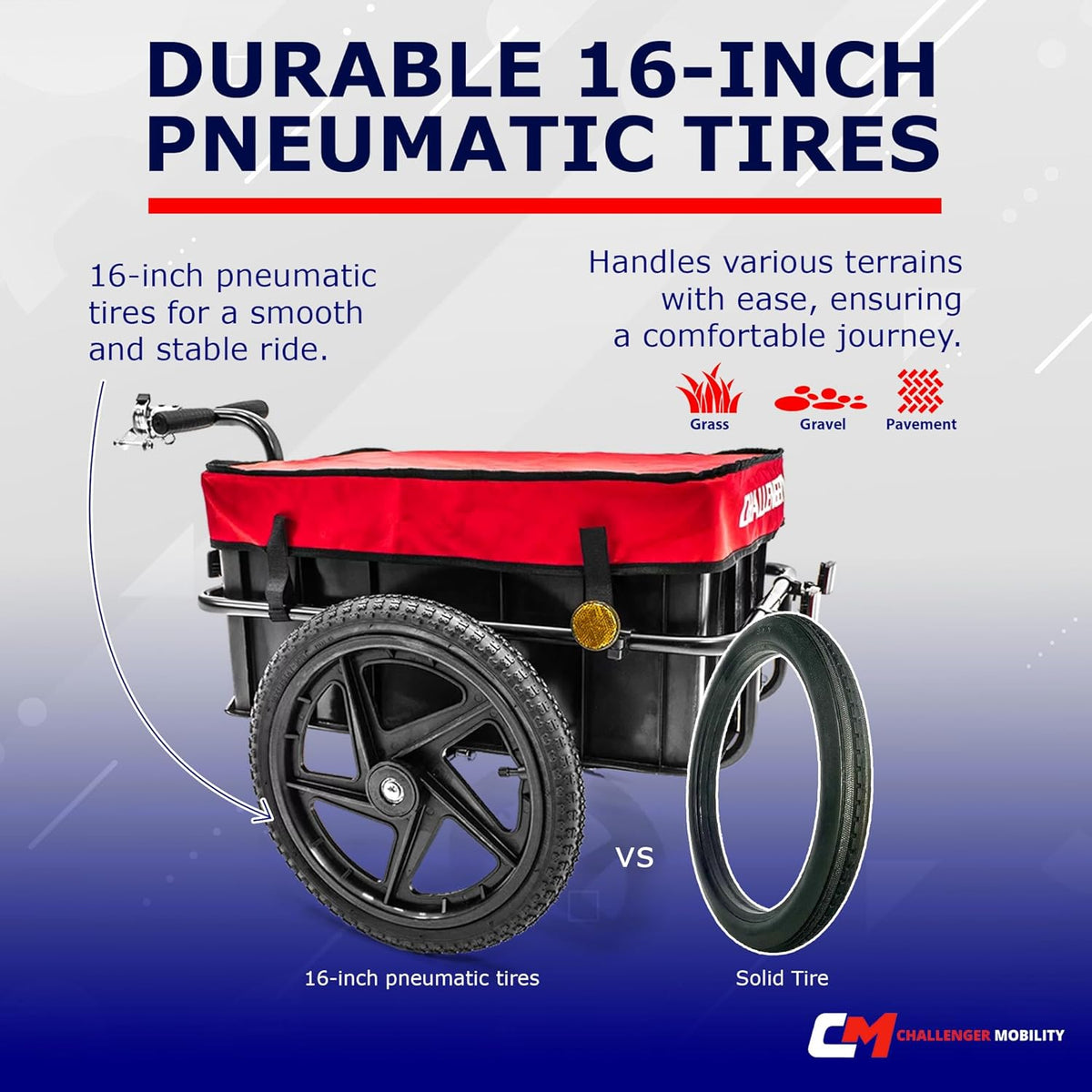 Heavy Duty Scooter Trailer with Large Tires K114388