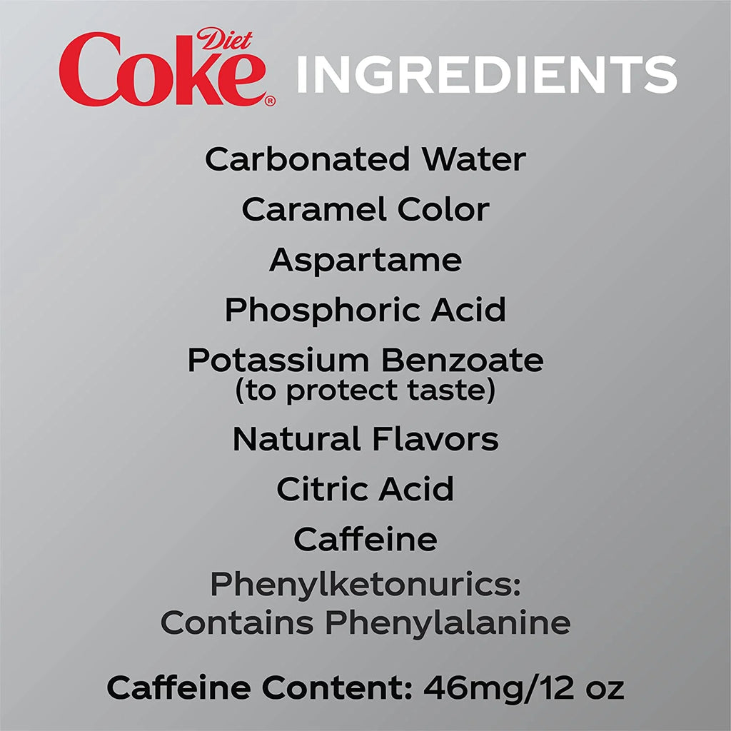 12 Fl Oz 8 Pack Bottles Diet Coca-Cola Soda Pop R47390