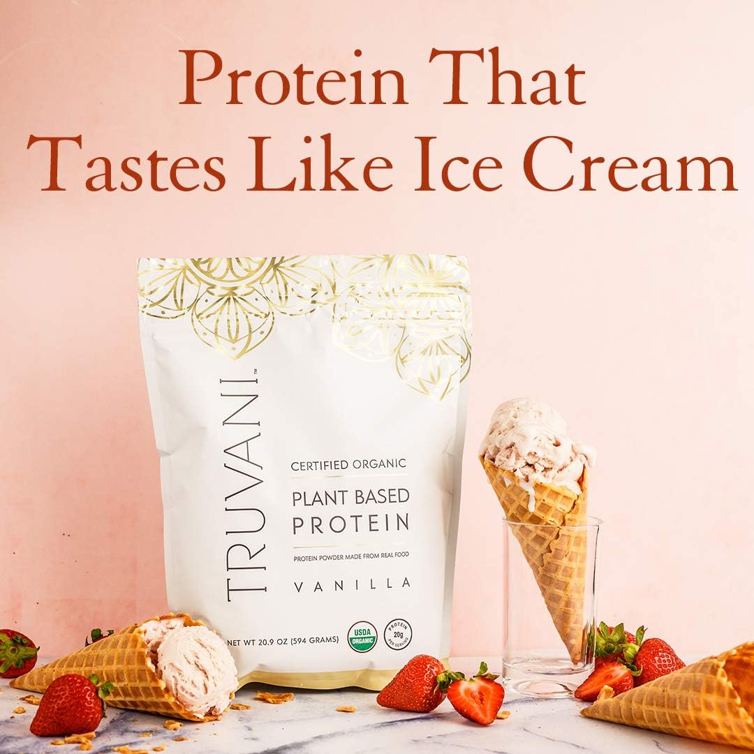 Vanilla Plant Based Protein Powder, 20.9 oz Pack of 2 V19087