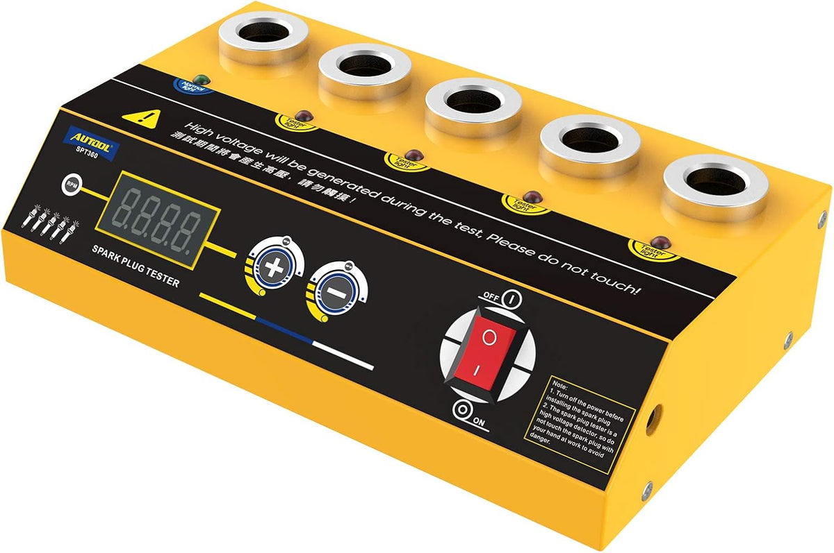 Car Spark Plug Tester with Adjustable 5 Holes and Digital Screen V805