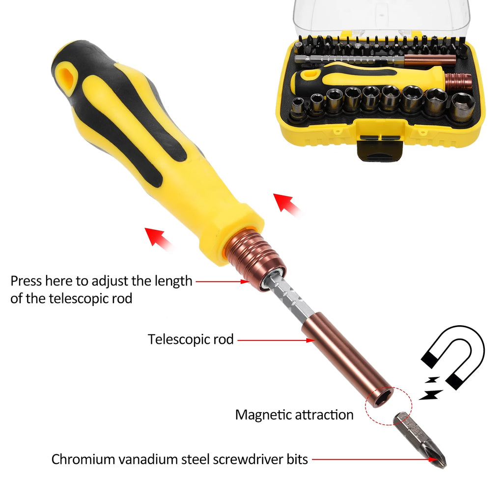 Socket Wrench Screwdriver Set H6317