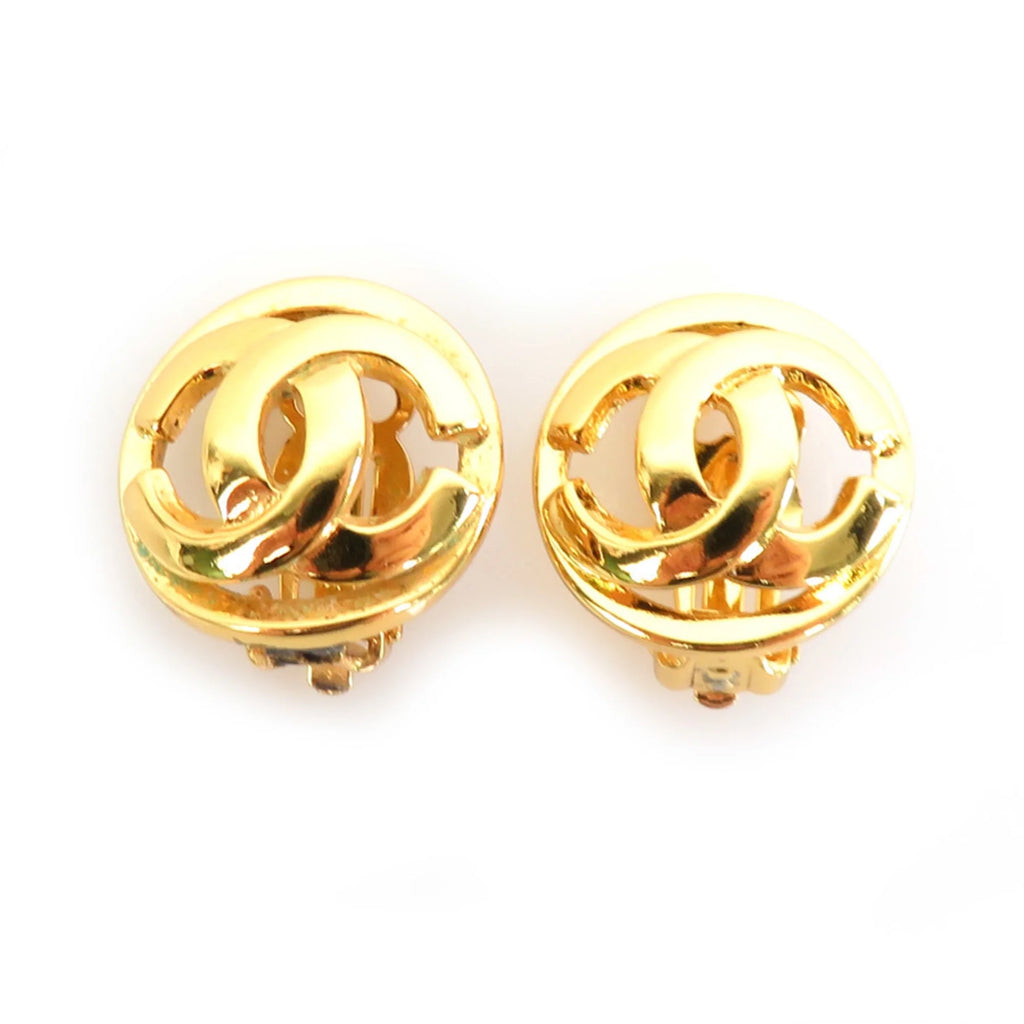 Pre-Owned Gold Metal Earrings U79356