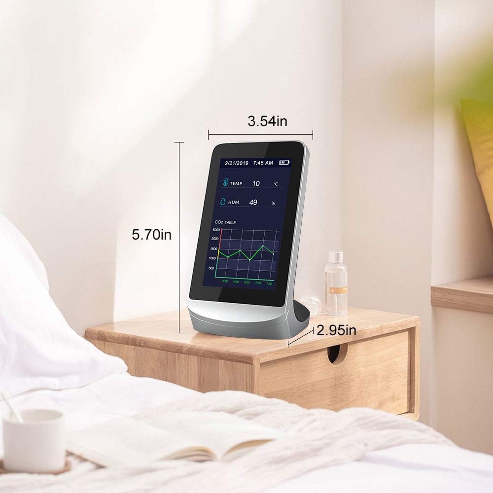 Indoor CO2 Meter with LED Display Air Quality Monitor X158216