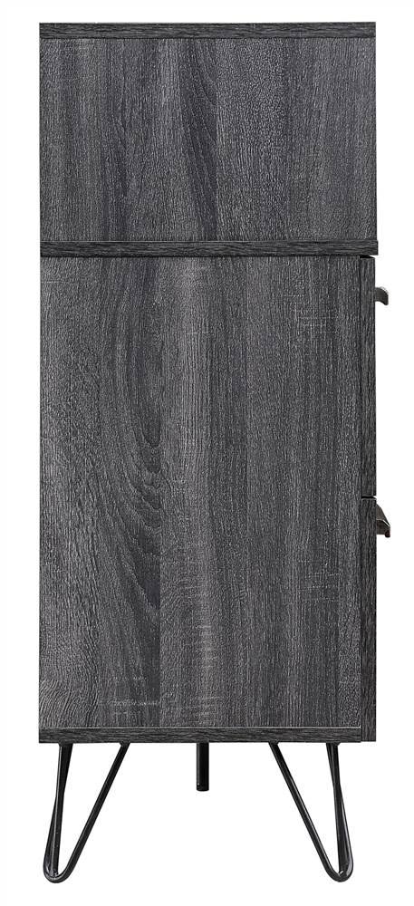 Bar Cabinet in Sonoma Gray Oak and Black U780