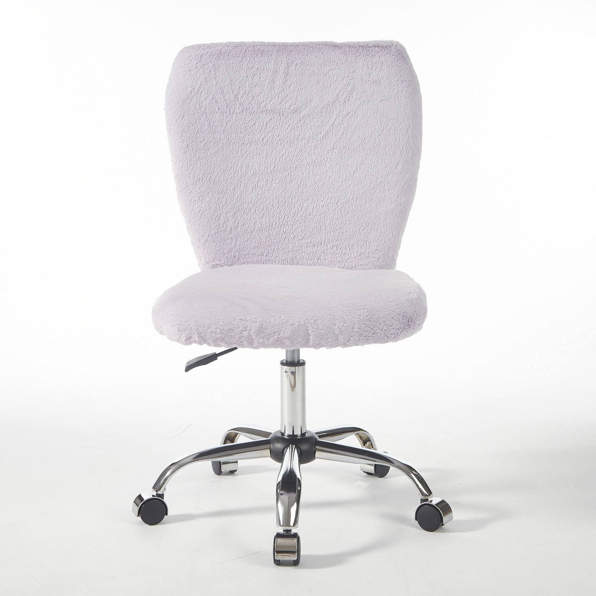 Lavender Faux Fur Rolling Desk Chair P16740