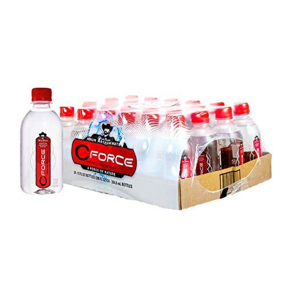 12 oz Plastic Bottled Artesian Spring Water, 24 Pack C953247