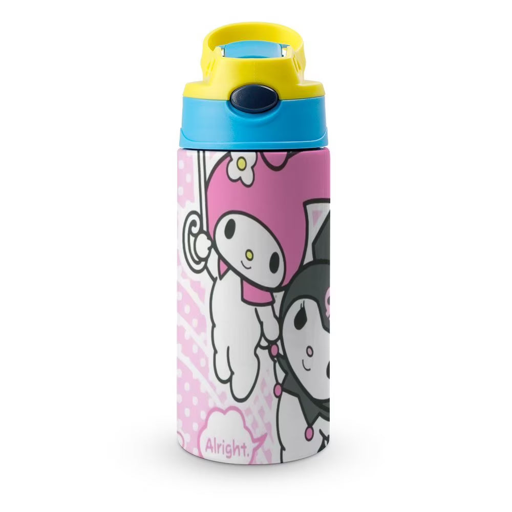 Stainless Steel Vacuum Insulated Water Bottle with Straw J246154