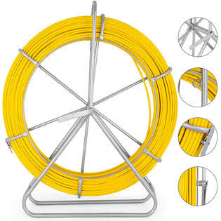Fiberglass Fish Tape 100m 8mm Wire Cable Rodder O3594