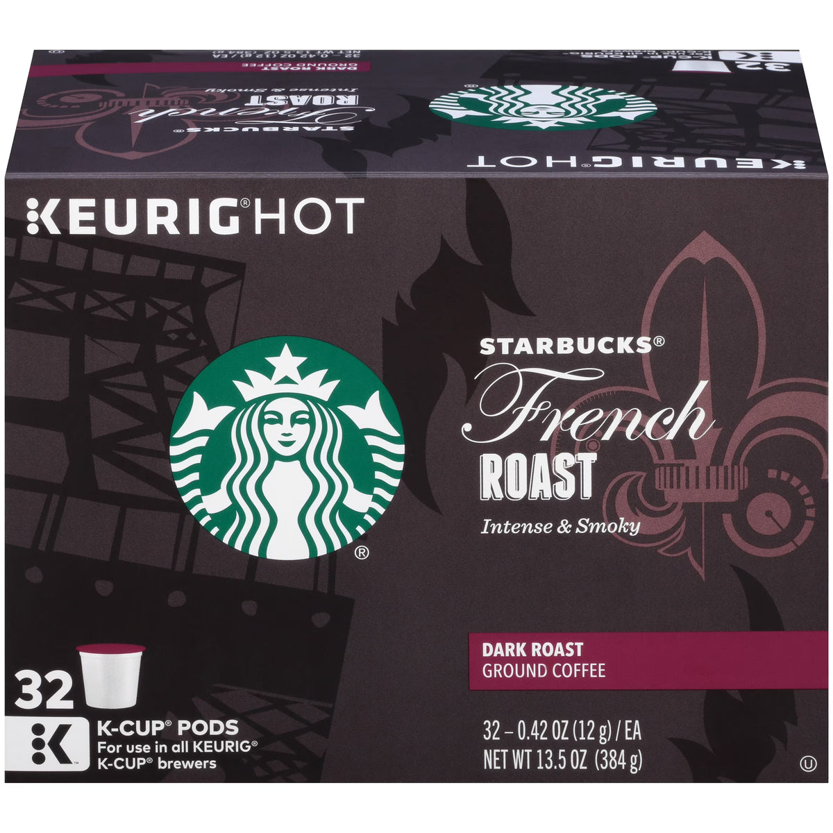 32 CT Dark Roast Ground Coffee K-Cup Pods Y289542