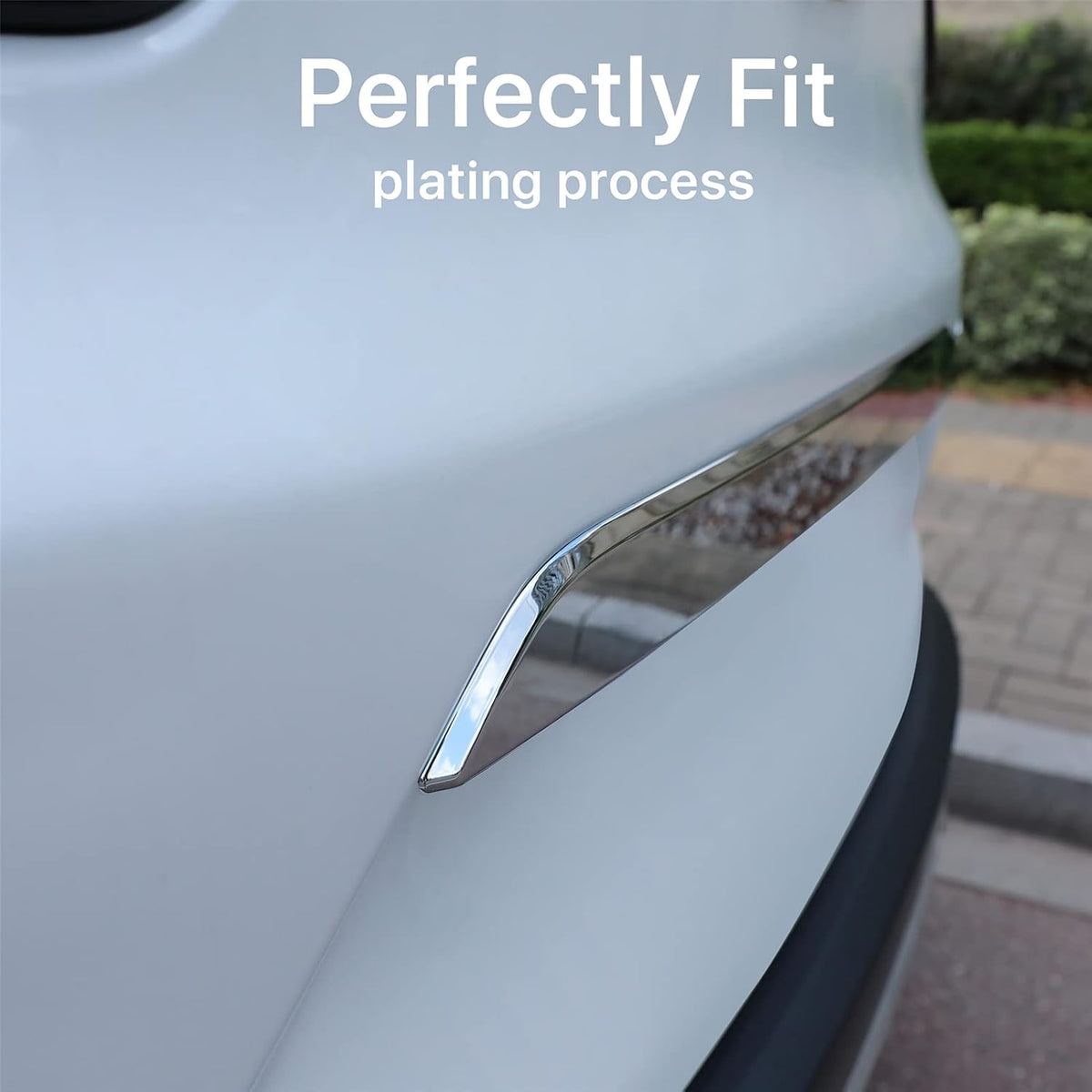 Chrome Rear Trunk Lid Molding Trim Pack of 2 I178