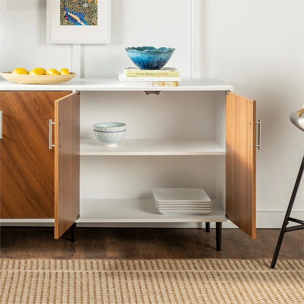 White Teak Wood Buffet S2287
