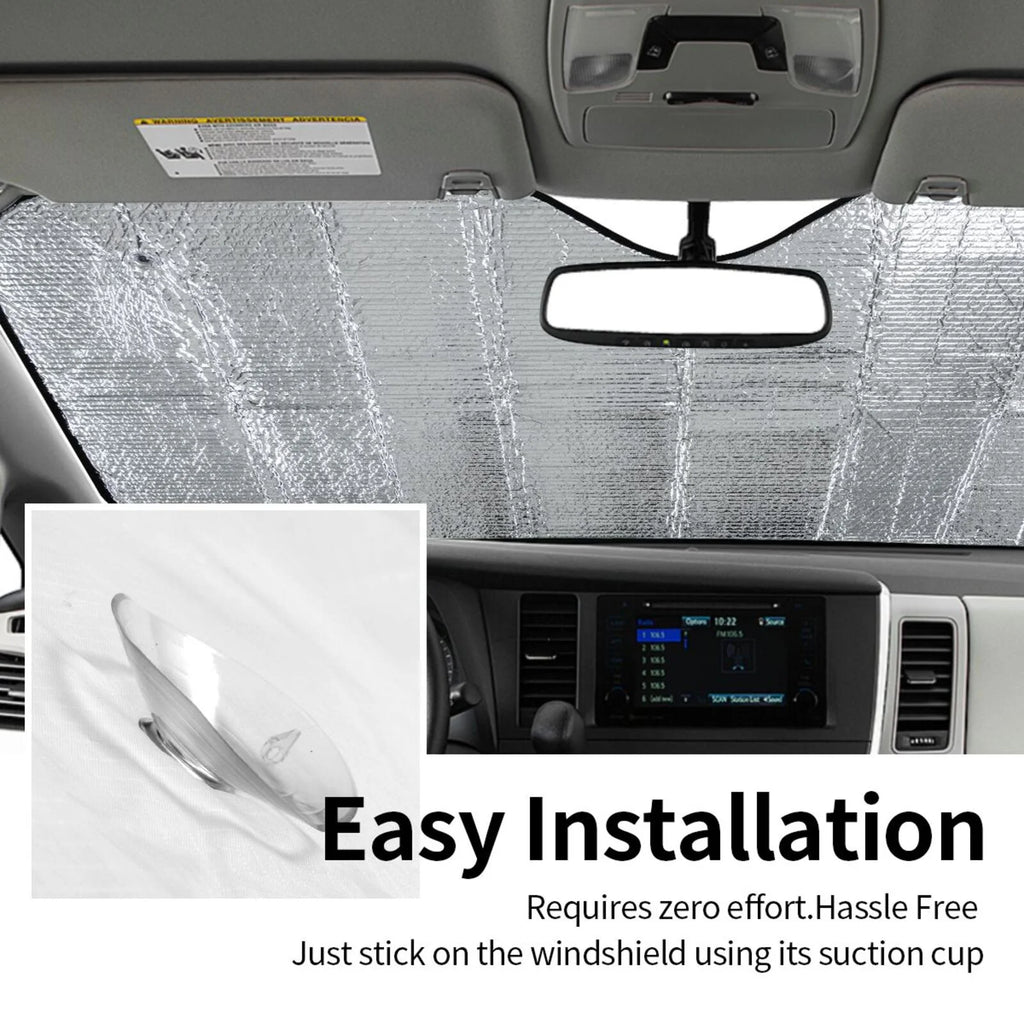 Small Foldable Car Windshield Sun Shade W19114