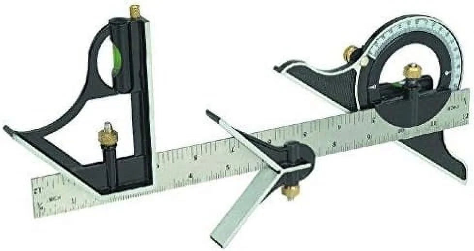 Tri Square Set Angle Finder & Protractor Level SAE & Metric N753