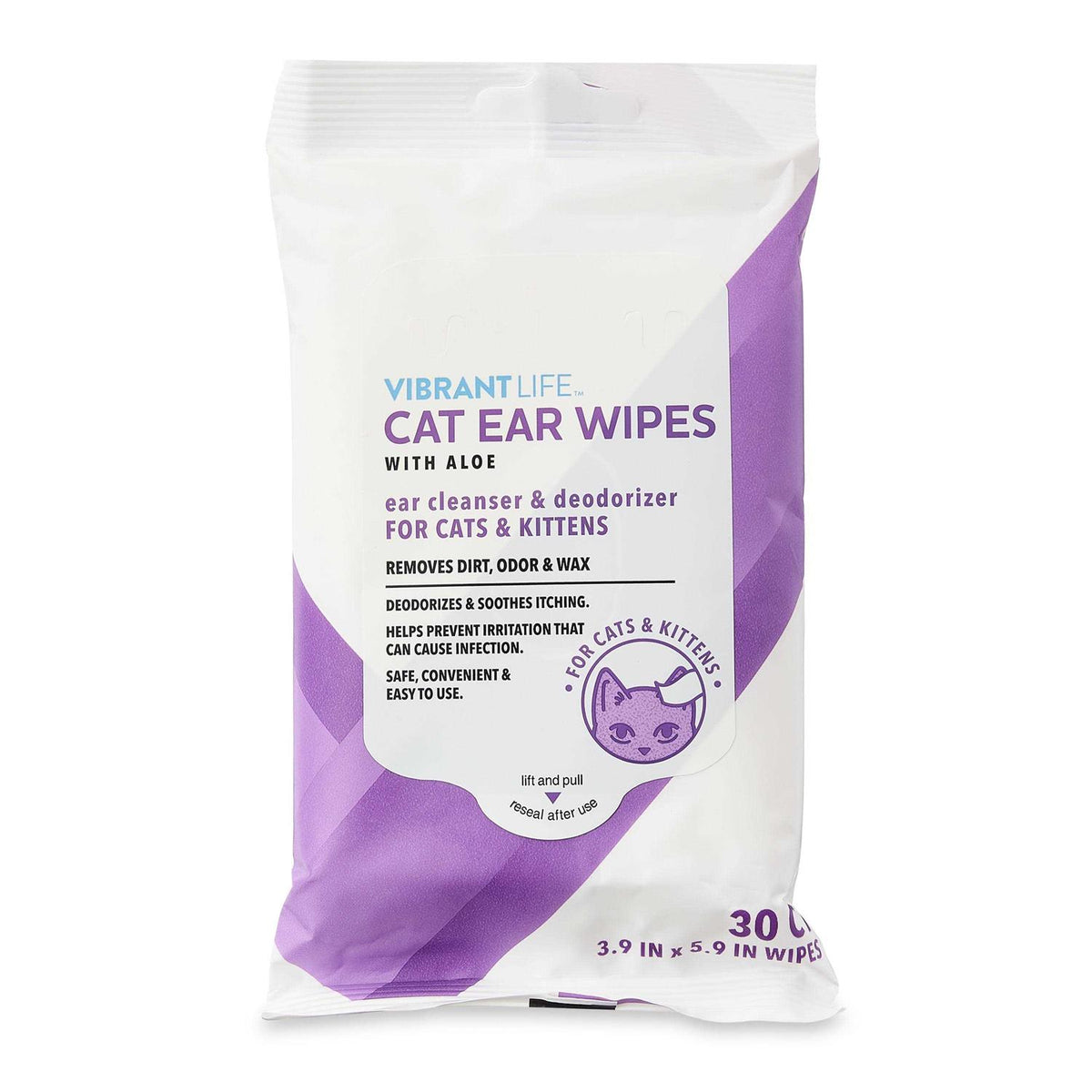 Cat Ear Wipes with Aloe C969380