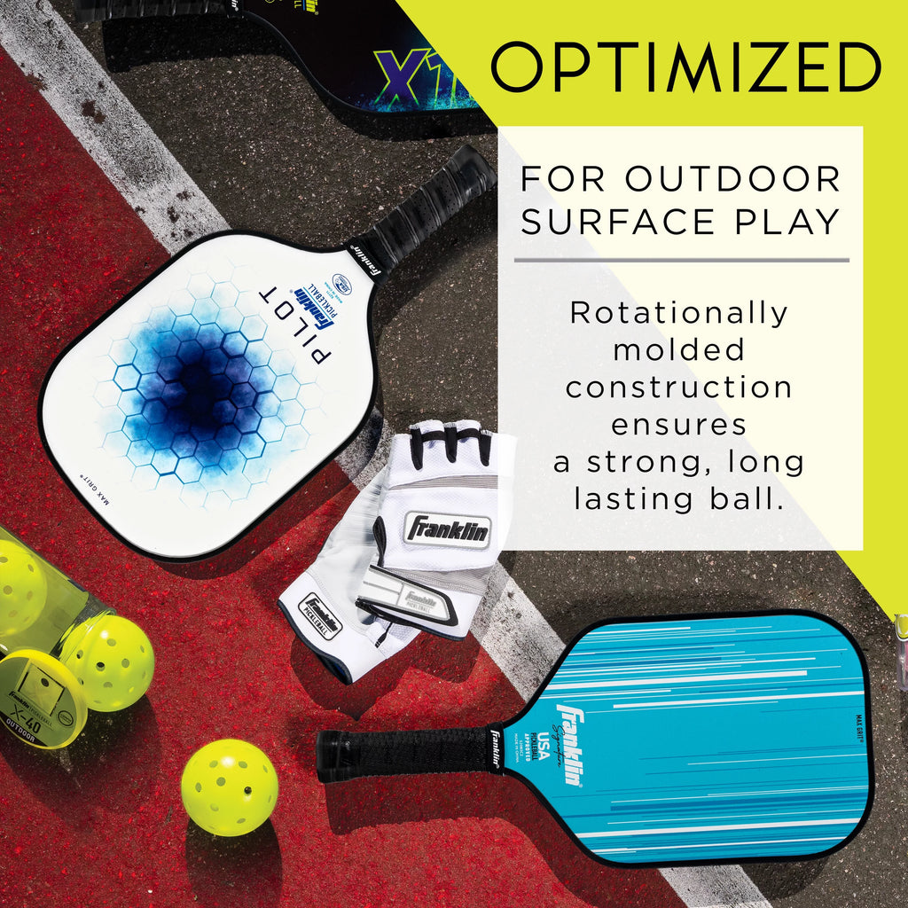 6 Pack Regulation Size Outdoor Pickleballs Q15973