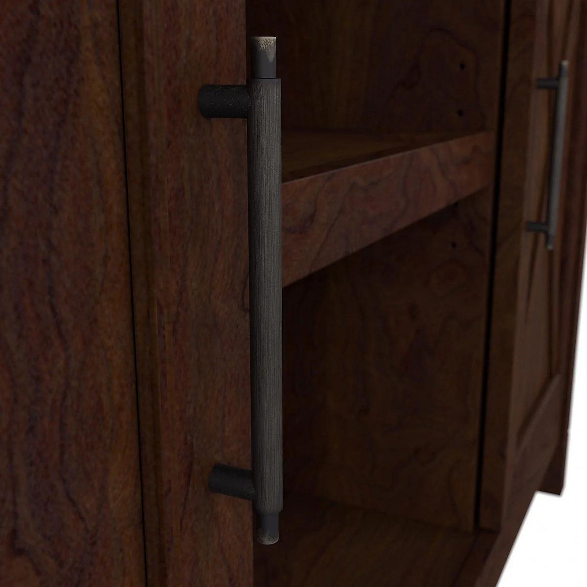 Bing Cherry Engineered Wood Accent Cabinet with Doors Y10555