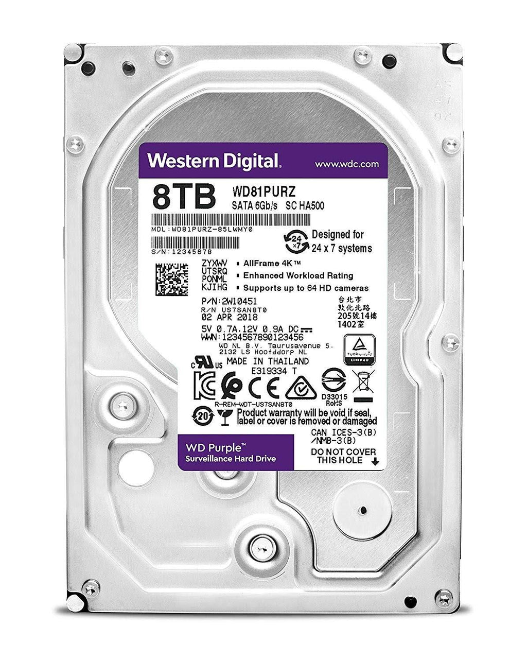 8 TB Surveillance Internal HDD SATA 6Gb/s 5,400 rpm M172971