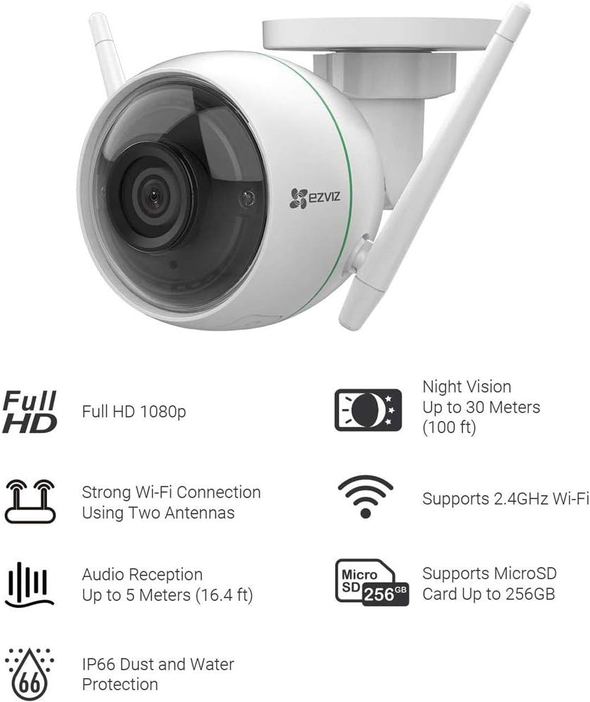 1080P WiFi Outdoor Security Camera 3 Packs I2410