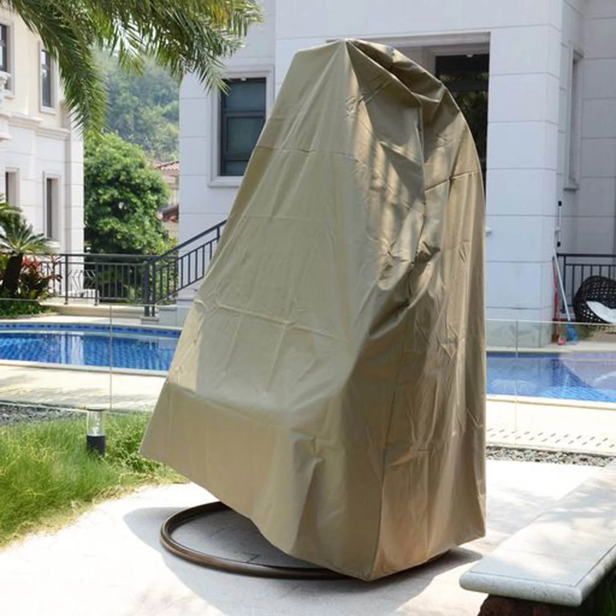 Brown Hanging Egg Swing Chair Cover F49952