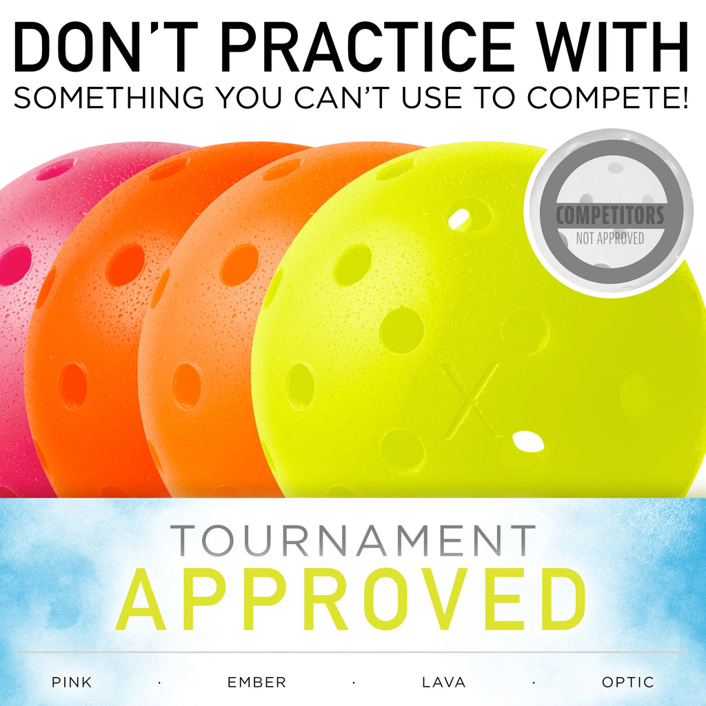 6 Pack Regulation Size Outdoor Pickleballs Q15973