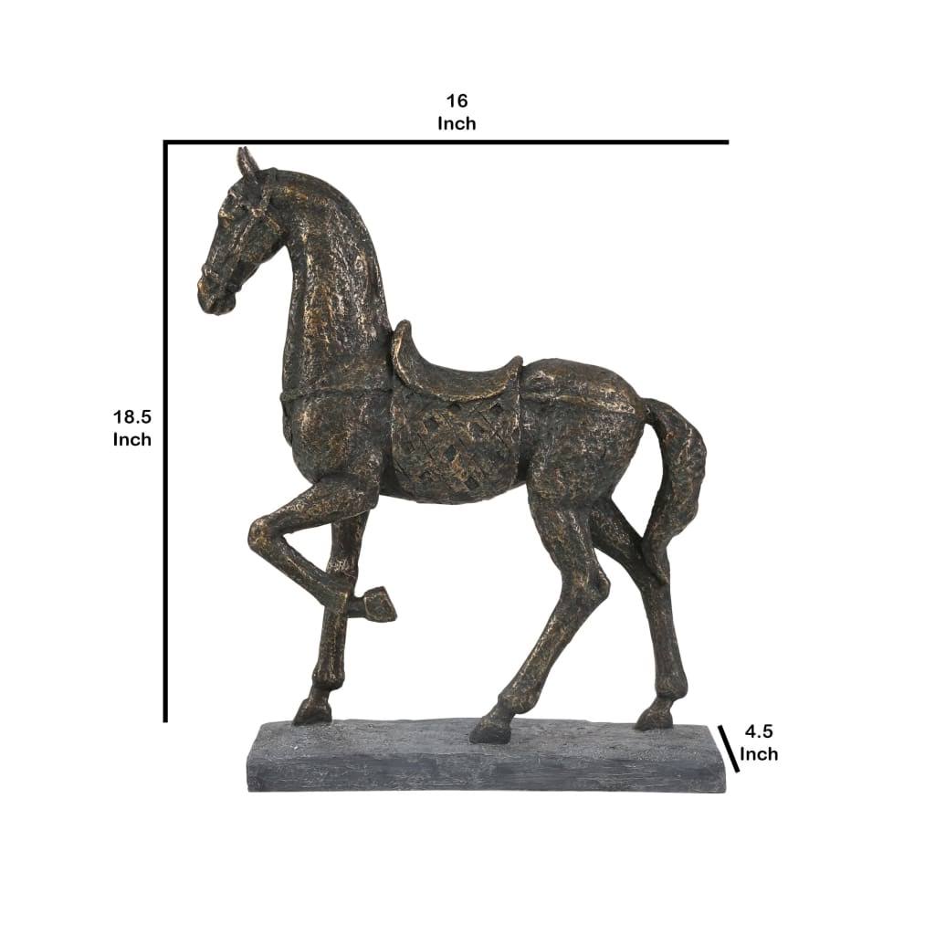 Bronze Polyresin Horse Q56615