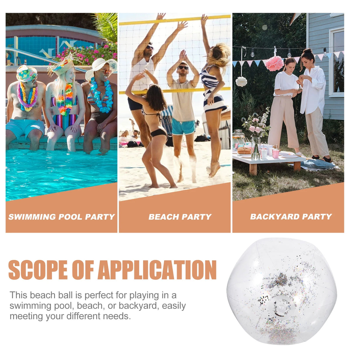 Inflatable Sequin Ball Toy G6747