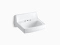 White Wall-Mount Bathroom Sink V218