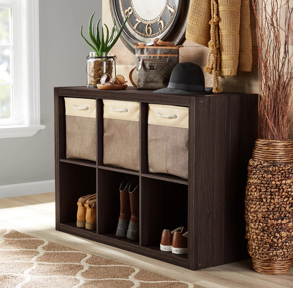 6-Cube Storage Organizer Textured White P162