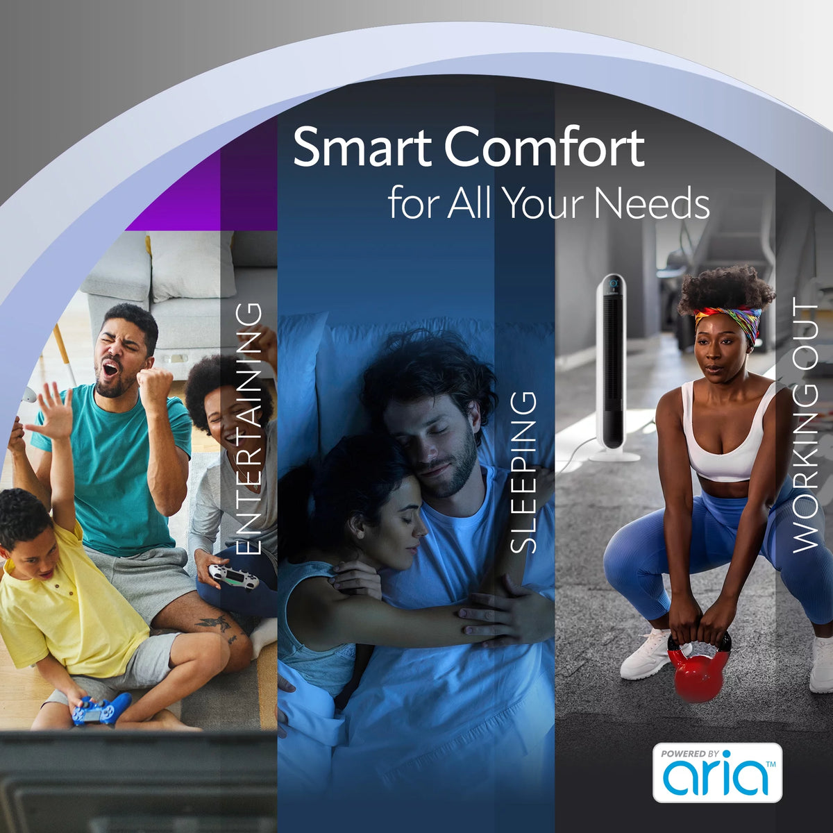 40 Smart Tower Fan Wi-Fi Connected 5 Speeds N603395