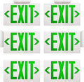 Red Double Face LED Emergency Exit Light Combo, 6 Pack W966390