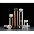 40ml Amber VOA Vial with White Polypropylene Open Top Closure V435