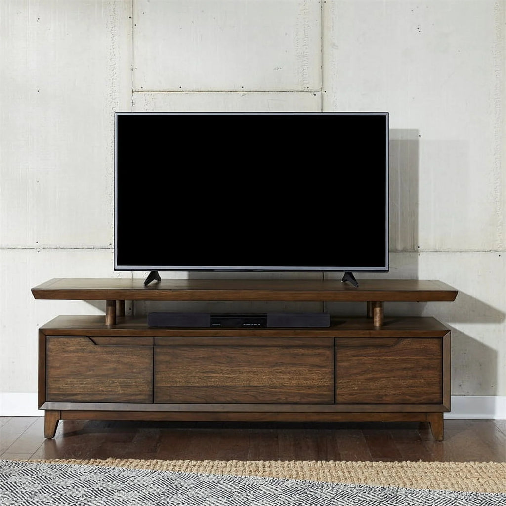 Modern Wood TV Console in Mahogany R887324