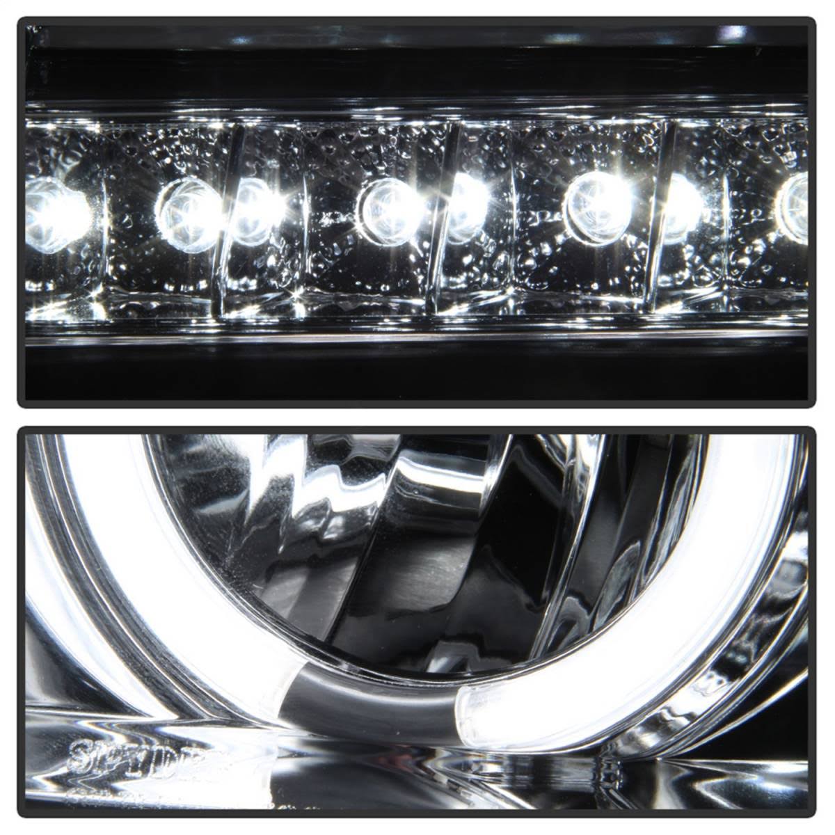Chrome Ccfl Halo Projector Headlights N36291